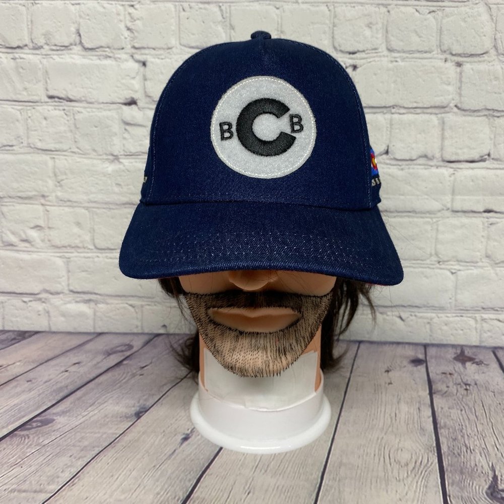 BCB Born Brewing Co. Denim Baseball Hat Cap Snapback Flannel Craft Beer Calgary